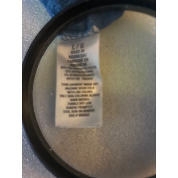 Aeropostale Waffle Knit Thermal Long Sleeve Tee L Turquoise Cabincore Classic - Picture 11 of 11